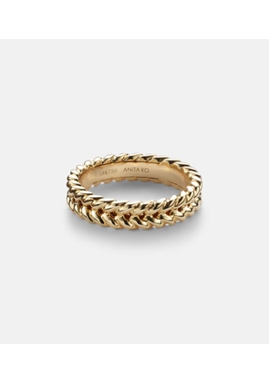 Anita Ko 18kt gold braided ring