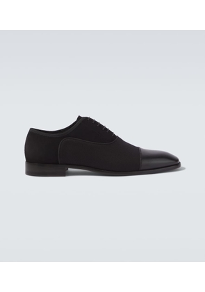 Christian Louboutin Greggory leather-trimmed Oxford shoes
