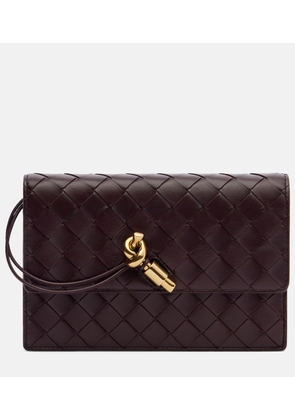 Bottega Veneta Andiamo Intrecciato leather wallet on chain