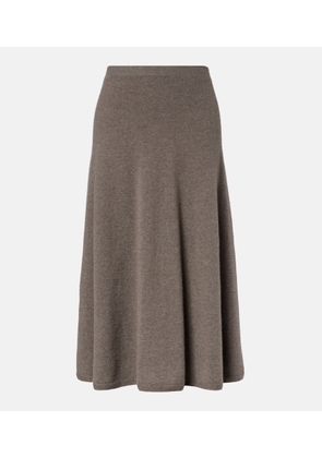 The Row Masini cashmere midi skirt