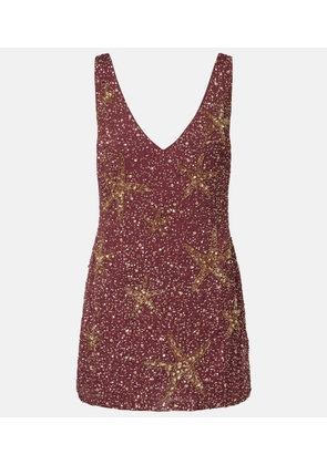 Rixo Christabel embellished minidress