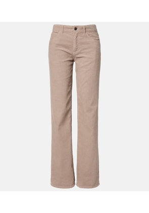 The Row Carlyl cotton corduroy straight pants