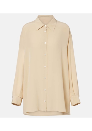 The Row Luka silk crepe shirt