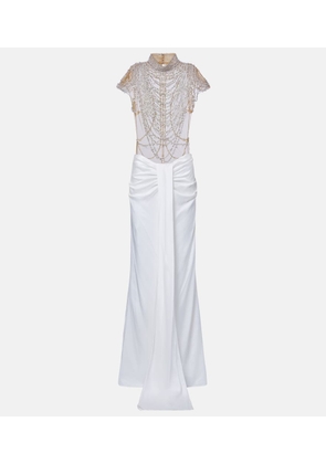 Clio Peppiatt Zsa Zsa embellished gown