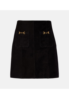 Rixo Wiley suede miniskirt