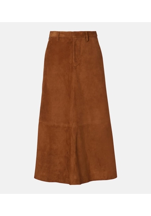 Citizens of Humanity Cassia suede midi skirt