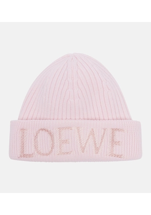 Loewe Logo wool beanie