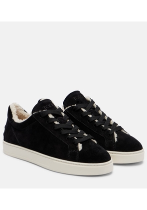 Tod's Cassetta shearling-lined suede sneakers
