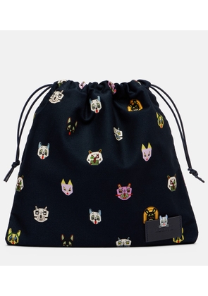 Loewe x Louis Wain Cat Small denim pouch