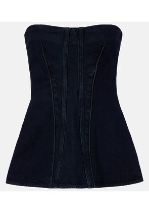Agolde Lara denim corset