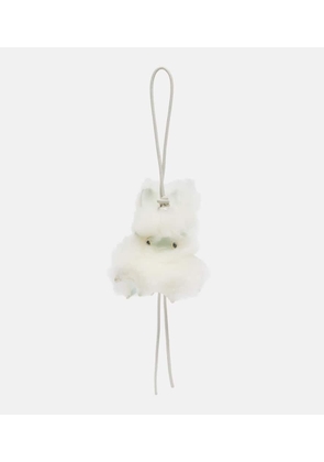 Loewe Bunny shearling bag charm