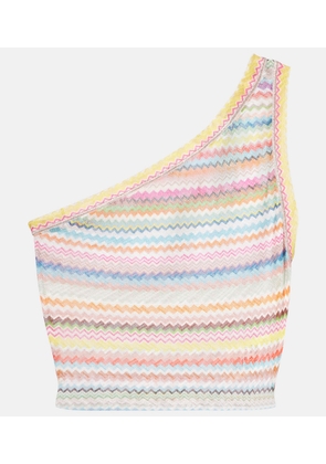 Missoni Zig Zag one-shoulder crop top