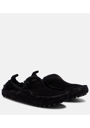 Tod's Gommino shearling-lined suede driving shoes