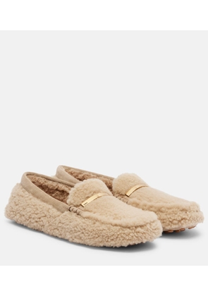 Tod's Gommino shearling driving shoes