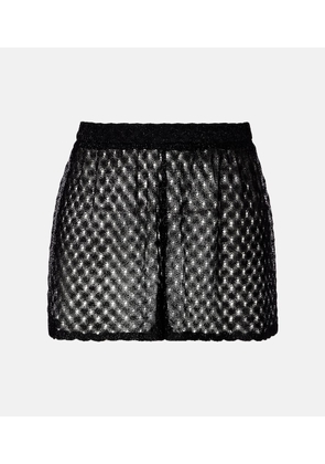 Missoni Crochet lame shorts