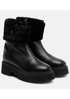 Bogner Turin shearling-lined leather ankle boots