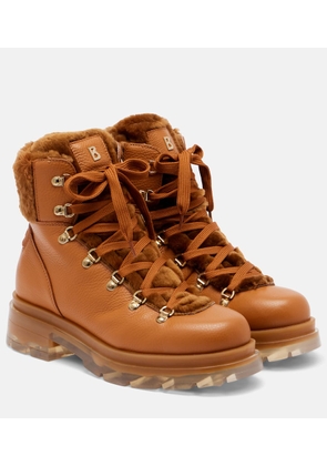 Bogner Swansea shearling-lined leather ankle boots