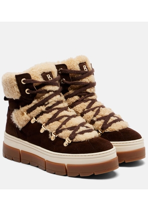 Bogner Vaduz suede and shearling ankle boots