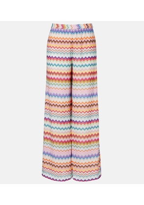 Missoni Zig Zag lame palazzo pants
