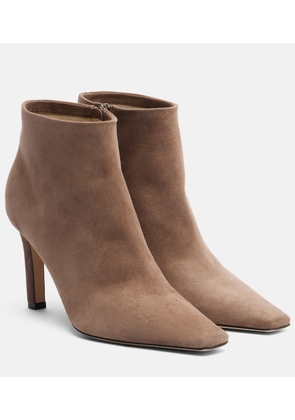 The Row Suede ankle boots