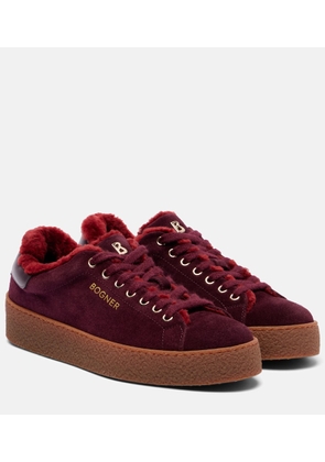 Bogner Lucerne shearling-lined suede sneakers