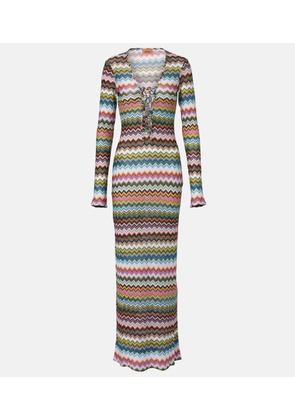 Missoni Zig Zag lame maxi dress