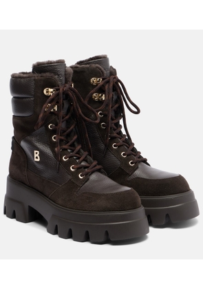 Bogner Sapporo shearling-lined leather lace-up boots