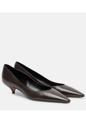 The Row Liisa leather pumps