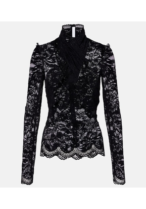 Rabanne Floral lace top