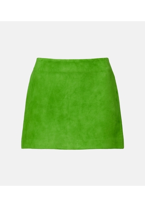 Staud Crest suede miniskirt