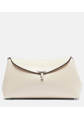 Toteme T-Lock Mini leather clutch