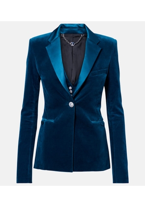 Rabanne Cotton-blend velvet and satin blazer