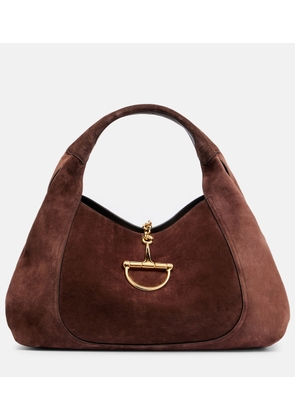 Gucci Gucci Softbit Maxi suede shoulder bag