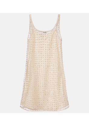 Staud Aurielle sequined tulle minidress