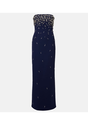 Simkhai Reign embellished crepe bustier gown