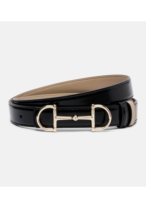 Gucci Horsebit reversible leather belt