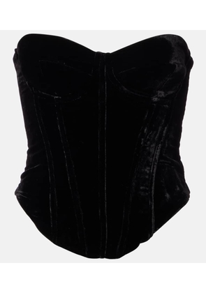 Rotate Velvet bustier
