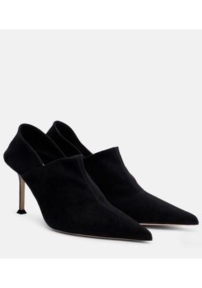 Christen Helix Stretch 75 suede pumps