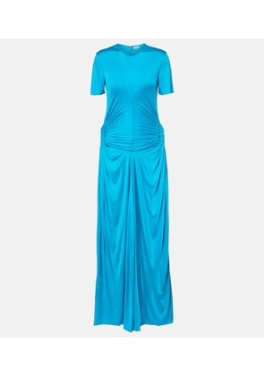 Loewe Cutout draped jersey maxi dress