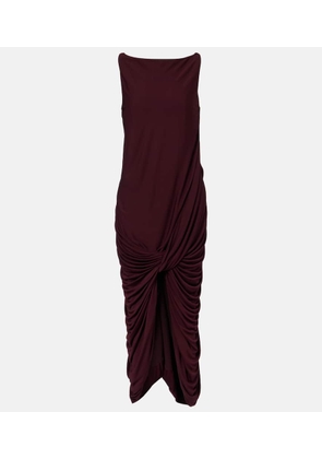 Loewe Draped jersey midi dress