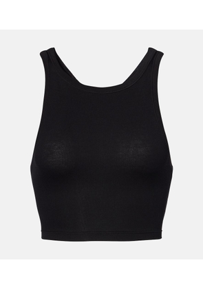 Calvin Klein Collection Pamela ribbed-knit cotton-blend crop top