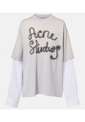 Acne Studios Edra layered cotton t-shirt