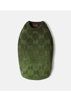 Gucci GG wool jacquard dog sweater
