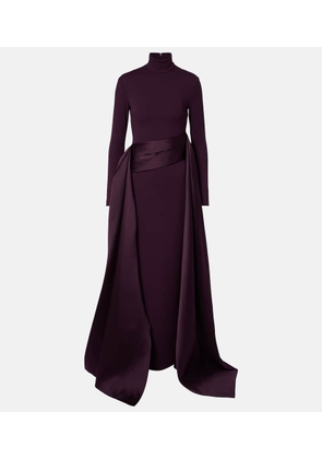 Solace London Olivia draped gown