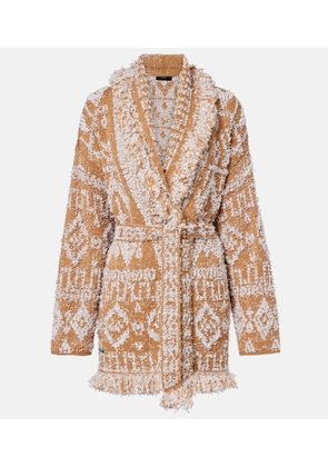 Alanui Send Beat wool-blend cardigan