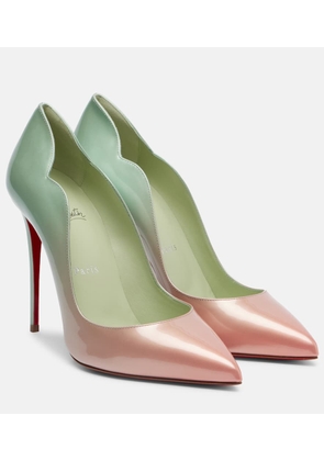 Christian Louboutin Hot Chick 100 ombre patent leather pumps