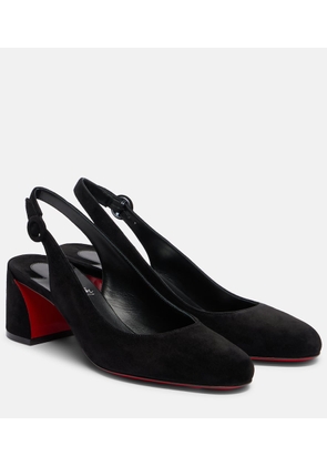 Christian Louboutin So Jane 55 suede slingback pumps