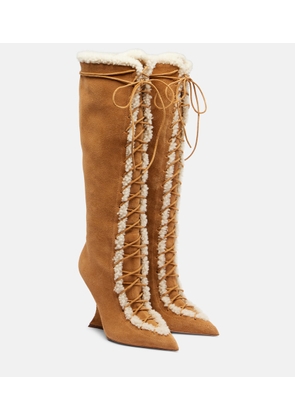 Paris Texas Nina 105 suede knee-high boots