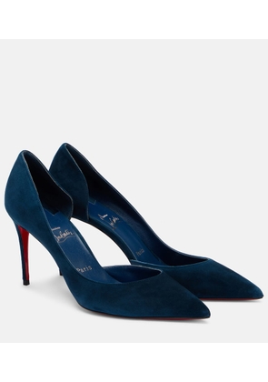 Christian Louboutin Iriza 85 suede d'Orsay pumps