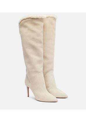 Paris Texas Gaia 85 suede knee-high boots